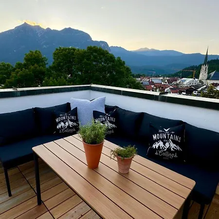 Dachterrasse Panorama-glueck Ii 아파트 가르미슈파르텐키르헨